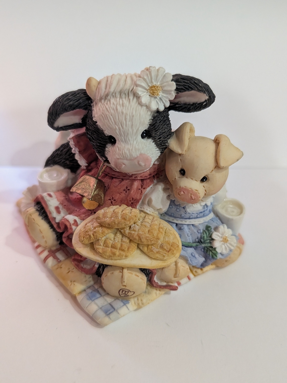 Marys Moo Moos "Cookies Are For Sharing" Cow Figure EUC *BIN